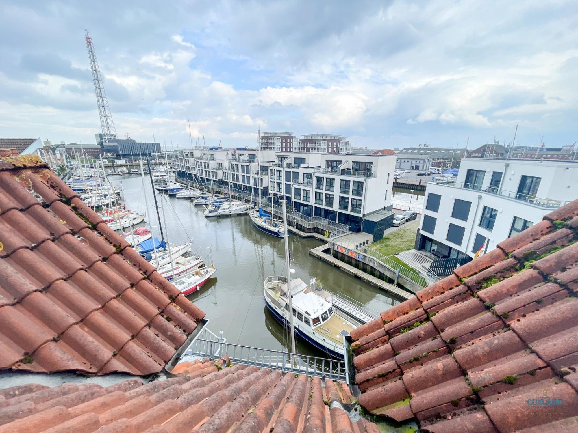 Urlaub direkt in der City Marina Cuxhaven Bagian luar foto